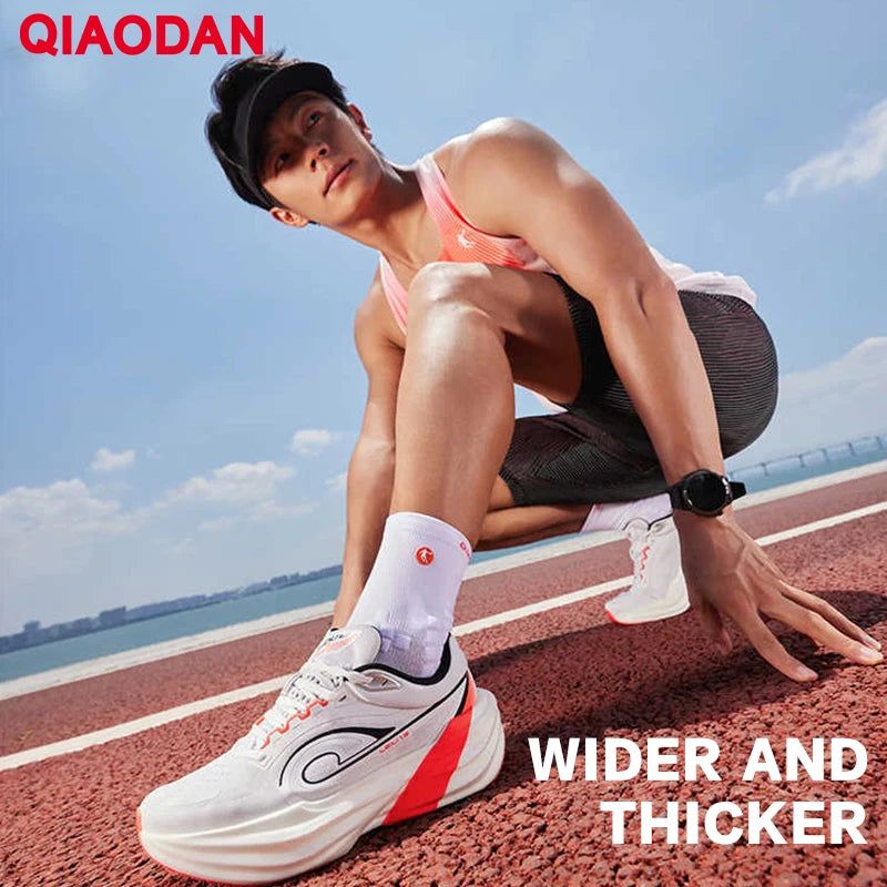 QIAODAN TG1.0 Men's 2025 Marathon Racing Shoes Shock Absorbing High Rebound Distance Training Running Sneakers QDB023253285
